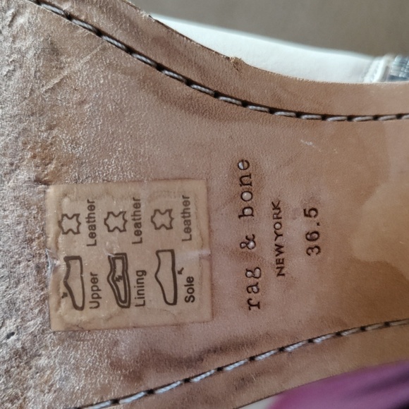 Rag and Bone razor boots size sip creme colored size 36.5 - Picture 11 of 12